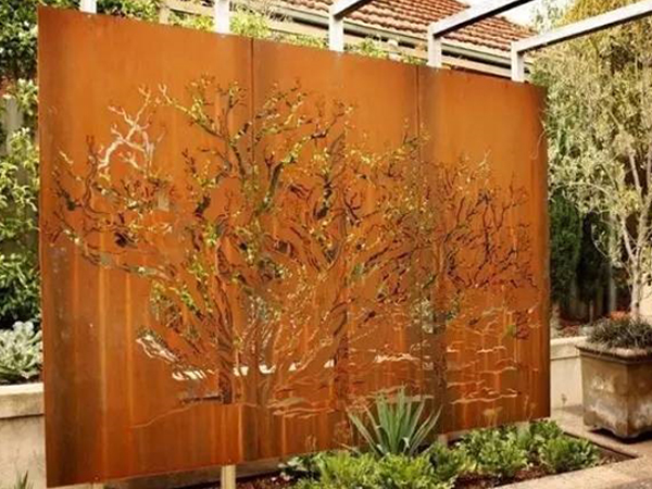 耐候钢锈板为何能用作景观墙？