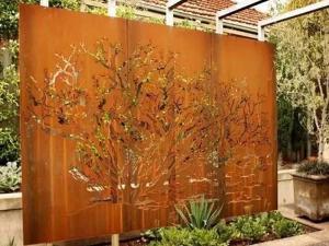 耐候钢锈板为何能用作景观墙？